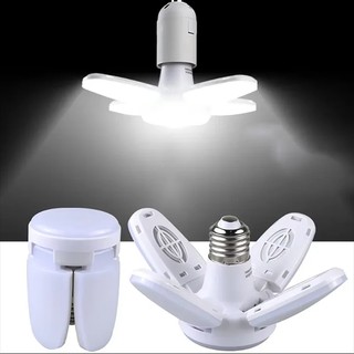 28W Quạt Hình Bóng Đèn LED E27 Đèn Trắng Có Thể Gập Lại 220V 110V Bóng Đèn Cho Gia Đình Phòng Khách Kho Nhà Để Xe Đèn Trần