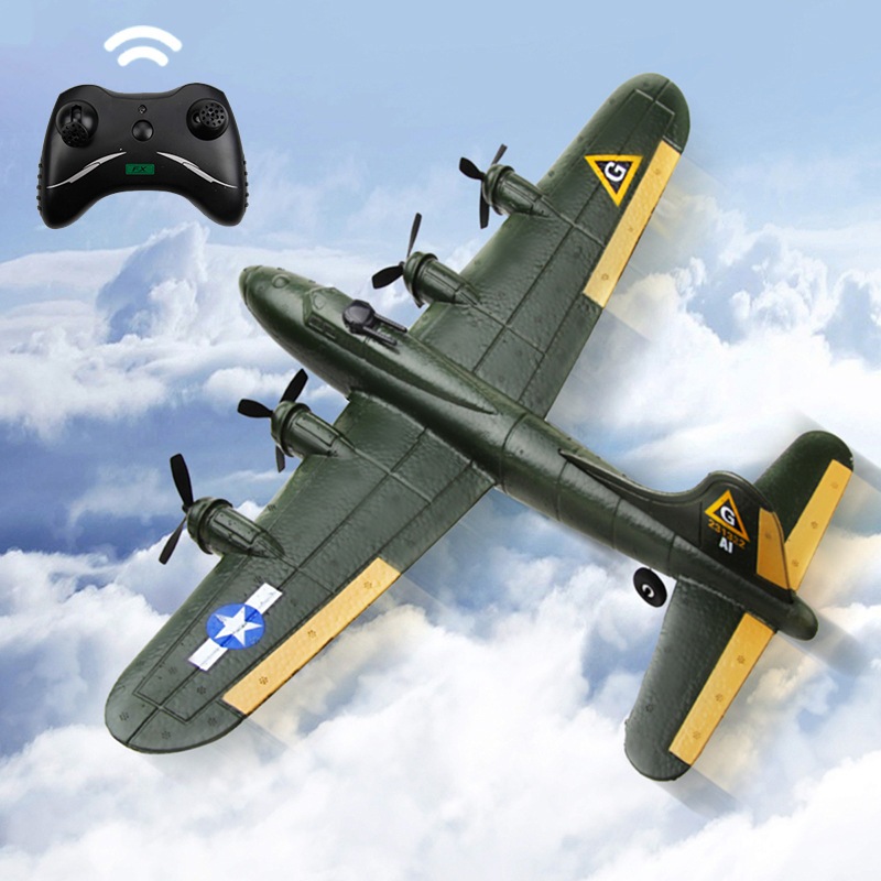 Fx817 RC máy bay cánh cố định xốp mô hình glider B17 pháo đài ném bom đồ chơi chiến đấu cho trẻ em
