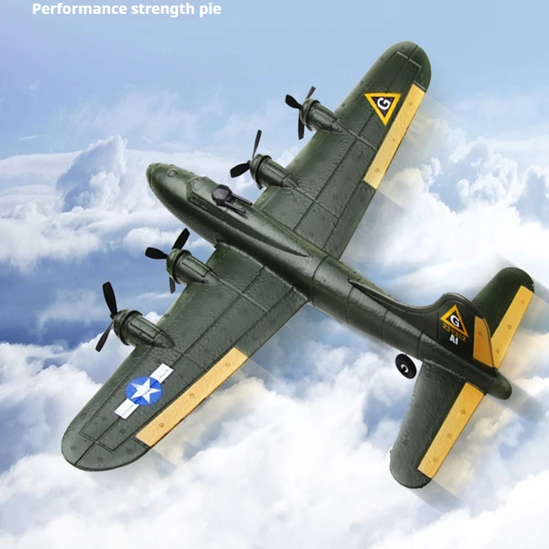 Fx817 RC máy bay cánh cố định xốp mô hình glider B17 pháo đài ném bom đồ chơi chiến đấu cho trẻ em