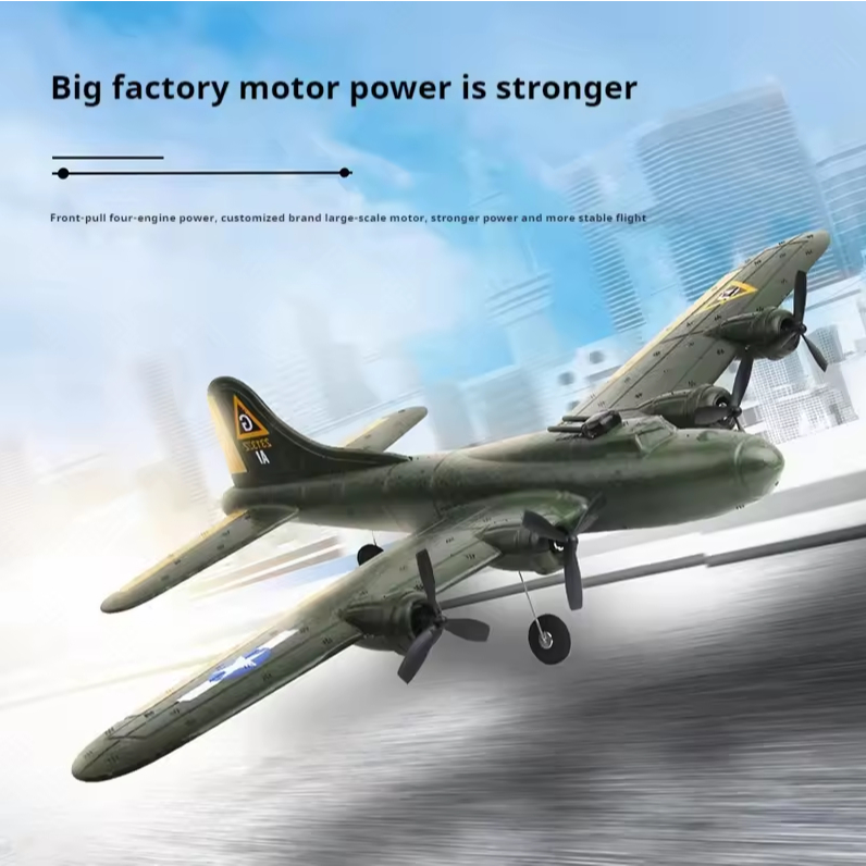 Fx817 RC máy bay cánh cố định xốp mô hình glider B17 pháo đài ném bom đồ chơi chiến đấu cho trẻ em