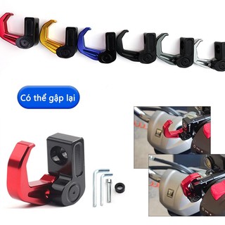 SEAMETAL Xe Máy Helment Lưu Trữ Móc Hợp Kim Nhôm Túi Hành Lý Móc Giá Đỡ Xe Máy Xe Tay Ga Tiện Ích Móc Treo Móc