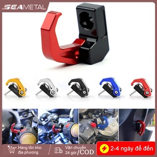 SEAMETAL Xe Máy Helment Lưu Trữ Móc Hợp Kim Nhôm Túi Hành Lý Móc Giá Đỡ Xe Máy Xe Tay Ga Tiện Ích Móc Treo Móc