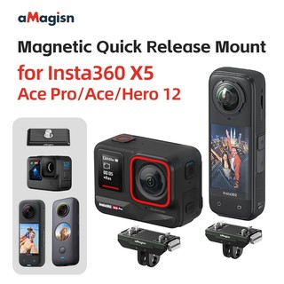 Dành cho Insta360 X5 / Ace pro2 / AcePro, Phụ kiện máy ảnh hành động phát hành nhanh từ tính Ace Metal