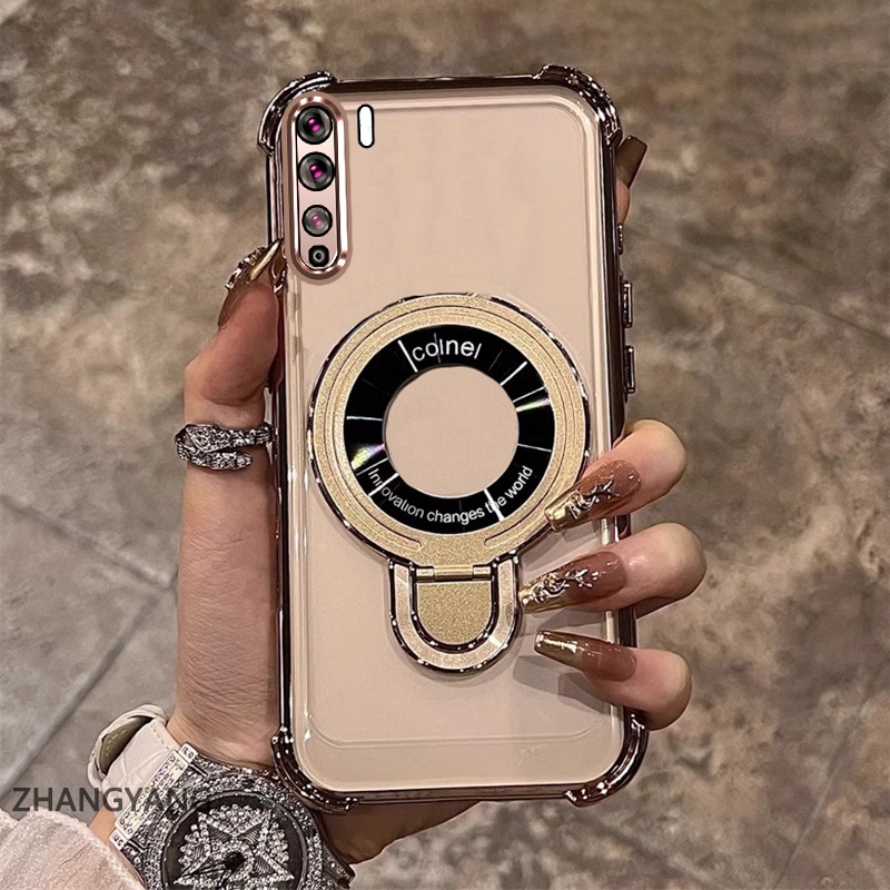 Ốp Điện Thoại Cho Huawei Nova 7 Nova 7 SE Thẩm Mỹ Thiết Kế Mới Vỏ Điện Thoại Mạ Điện Có Chức Năng Chống Rơi Bốn Góc Vỏ Mềm TPU Có Giá Đỡ Điện Thoại