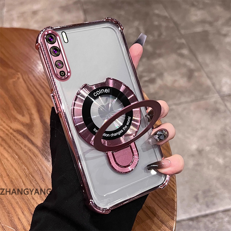 Ốp Điện Thoại Cho Huawei Nova 7 Nova 7 SE Thẩm Mỹ Thiết Kế Mới Vỏ Điện Thoại Mạ Điện Có Chức Năng Chống Rơi Bốn Góc Vỏ Mềm TPU Có Giá Đỡ Điện Thoại