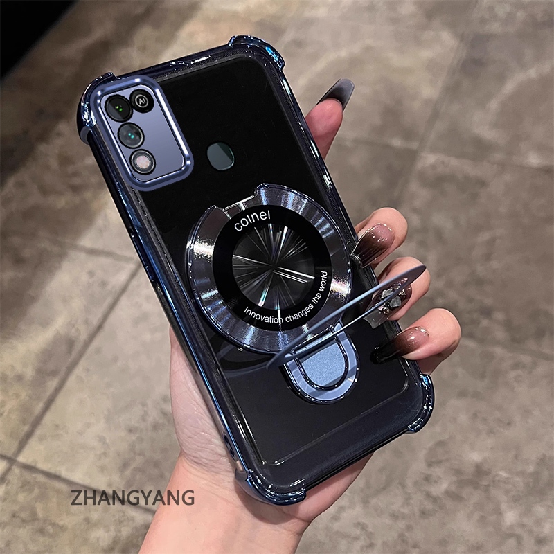 Ốp Điện Thoại Cho infinix smart 5 Thẩm Mỹ Thiết Kế Mới Vỏ Điện Thoại Mạ Điện Với Chức Năng Chống Rơi Bốn Góc Vỏ Mềm TPU Có Giá Đỡ Điện Thoại