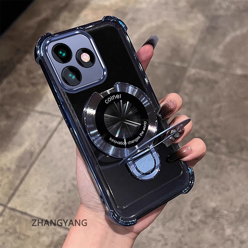Ốp Điện Thoại Cho infinix smart 8 hot 40i Thẩm Mỹ Thiết Kế Mới Vỏ Điện Thoại Mạ Điện Với Bốn Góc Chống Rơi Chức Năng TPU Mềm Có Giá Đỡ Điện Thoại