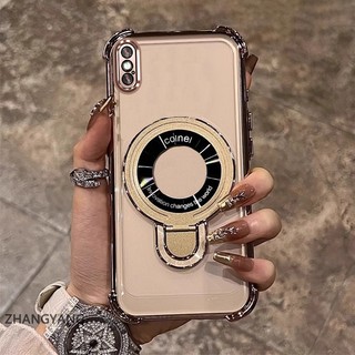 Ốp Lưng Cho iPhone X Xs Xr Xs Max Ốp Điện Thoại Silicon Chống Rơi Thẩm Mỹ Có Giá Đỡ Điện Thoại Chức Năng Thiết Kế Hình Chữ U Vỏ Mềm TPU Mới