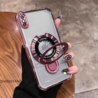 Ốp Lưng Cho iPhone X Xs Xr Xs Max Ốp Điện Thoại Silicon Chống Rơi Thẩm Mỹ Có Giá Đỡ Điện Thoại Chức Năng Thiết Kế Hình Chữ U Vỏ Mềm TPU Mới