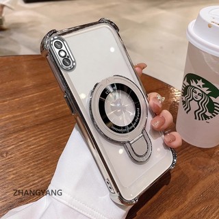 Ốp Lưng Cho iPhone X Xs Xr Xs Max Ốp Điện Thoại Silicon Chống Rơi Thẩm Mỹ Có Giá Đỡ Điện Thoại Chức Năng Thiết Kế Hình Chữ U Vỏ Mềm TPU Mới