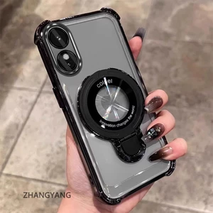 Ốp lưng OPPO A18 A38 A17 A17K A60 mạ điện, TPU mềm, chống rơi bốn góc, kèm giá đỡ