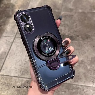 Ốp Lưng Cho OPPO A58 4G A78 4G Vỏ Điện Thoại Silicon Chống Rơi Thẩm Mỹ Có Giá Đỡ Điện Thoại Chức Năng Thiết Kế Hình Chữ U Vỏ Mềm TPU Mới