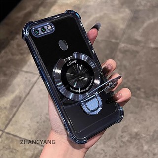 Ốp Lưng Cho OPPO A5S A12 A7 F9 Ốp Điện Thoại Silicon Chống Rơi Thẩm Mỹ Có Giá Đỡ Điện Thoại Chức Năng Thiết Kế Hình Chữ U Vỏ Mềm TPU Mới