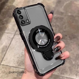 Ốp Lưng Cho OPPO A74 4G A95 4G Vỏ Điện Thoại Silicon Chống Rơi Thẩm Mỹ Có Giá Đỡ Điện Thoại Chức Năng Thiết Kế Hình Chữ U Vỏ Mềm TPU Mới