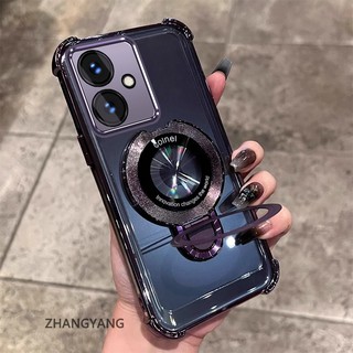 Ốp Lưng Cho OPPO A79 5G Vỏ Điện Thoại Silicon Chống Rơi Thẩm Mỹ Có Giá Đỡ Điện Thoại Chức Năng Thiết Kế Hình Chữ U Vỏ Mềm TPU Mới