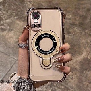 Ốp Lưng Cho OPPO RENO 10 5G RENO 10 Pro 5G Vỏ Điện Thoại Silicon Chống Rơi Thẩm Mỹ Có Giá Đỡ Điện Thoại Chức Năng Thiết Kế Hình Chữ U Vỏ Mềm TPU Mới