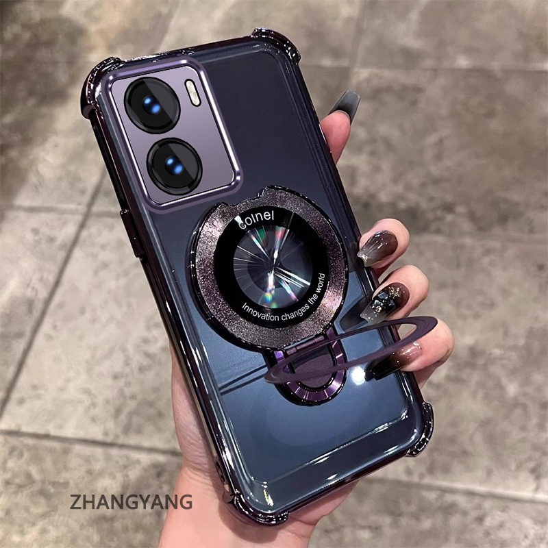 Ốp POCO X7 Pro mạ điện, TPU mềm chống rơi bốn góc, có giá đỡ