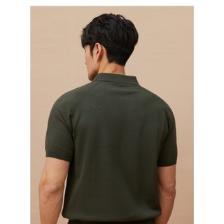 DICHUANGZHE Áo sơ mi Polo ngắn tay dệt kim Áo thun đơn giản thông thường