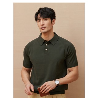 DICHUANGZHE Áo sơ mi Polo ngắn tay dệt kim Áo thun đơn giản thông thường
