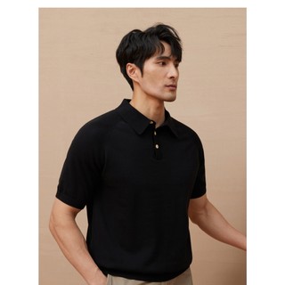 DICHUANGZHE Áo sơ mi Polo ngắn tay dệt kim Áo thun đơn giản thông thường