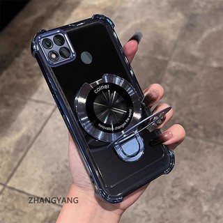 Ốp Lưng Cho Redmi 9c 10A Vỏ Điện Thoại Silicon Chống Rơi Thẩm Mỹ Có Giá Đỡ Điện Thoại Chức Năng Thiết Kế Hình Chữ U Vỏ Mềm TPU Mới