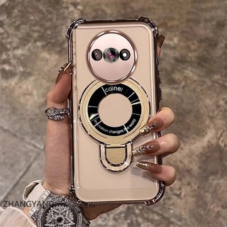 Ốp Lưng Cho Redmi A3 Vỏ Điện Thoại Silicon Chống Rơi Thẩm Mỹ Có Giá Đỡ Điện Thoại Chức Năng Thiết Kế Hình Chữ U Vỏ Mềm TPU Mới