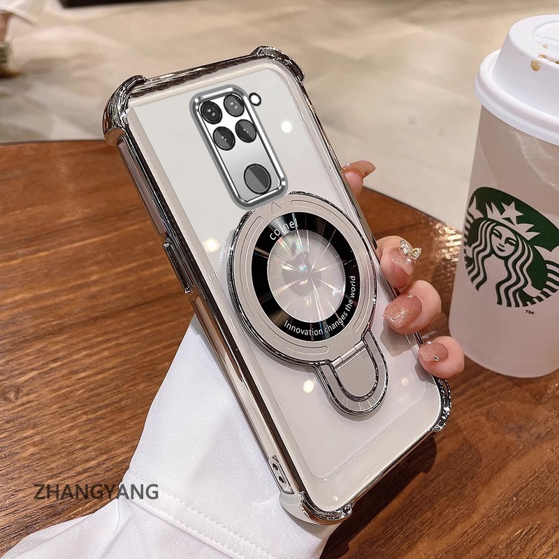 Ốp Điện Thoại Cho Redmi note 9 Thẩm Mỹ Thiết Kế Mới Vỏ Điện Thoại Mạ Điện Có Chức Năng Chống Rơi Bốn Góc Vỏ Mềm TPU Có Giá Đỡ Điện Thoại