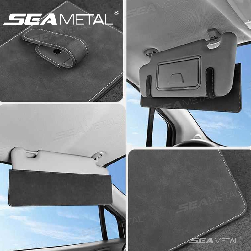 SEAMETAL Có Thể Điều Chỉnh Tấm Che Nắng Ô Tô Mở Rộng Lắp Đặt Nhanh Chất Liệu Da Lộn Chống Nắng Kèm Thích Hợp Cho Trải Nghiệm Lái Xe An Toàn