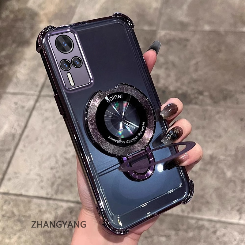 Ốp Lưng vivo Y51/Y51A/Y31/Y51s/Y53s, mạ điện, TPU mềm, chống rơi bốn góc, có giá đỡ