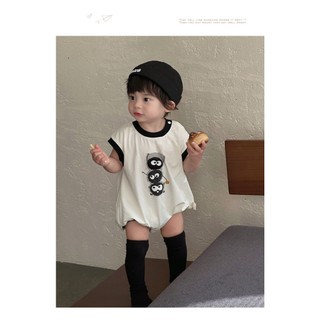 Spirited Away Baby Cotton Hoạt hình dễ thương Bóng than Elf dáng rộng vừa vặn áo liền quần mùa hè mềm mại và thoải mái (0-24 tháng)