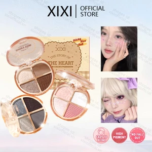 XIXI Bảng Phấn Mắt 4 Màu Giltter Chống Thấm Nước Mịn Sắc Tố Đất Màu Phấn Mắt Pallete Trang Điểm Phấn Mắt NO.M-03