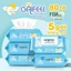 Khăn ướt GAIFEEL khăn giấy ướt Bộ 5 gói khăn ướt không mùi không cồn không parabens cao cấp