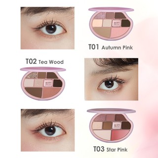 Đồ Dùng Du Lịch Tiện Lợi Romantic Beauty Bảng Phấn 9 Ô Kèm Highlight Tạo Khối Và Phấn Mắt Đa Năng Dễ Dùng Cho Người Mới