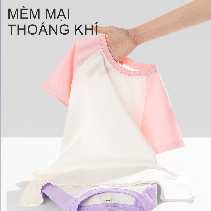 [Giảm 50% ] W.G.Q Váy ngủ bé gái cotton 100% mỏng nhẹ - Váy ngủ thấm hút mồ hôi, không gây kích ứng