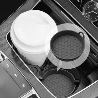 SEAMETAL Car Coaster Water Cup Holder Silicone Chống Trơn Trượt Cốc Uống Thảm Chống Thấm Nước Và Cách Nhiệt 2 Chiếc Xe Cốc Thảm