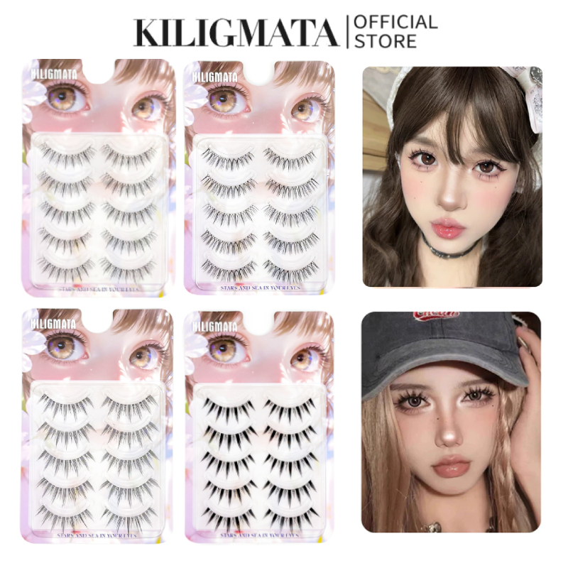 Bộ 5 lông mi giả Aimeoran AIMEEORAN Anime giả