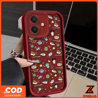 Ốp Lưng Cho OPPO A5X A5 5G A3 A3X A18 A17 A60 A38 A79 A3 Pro A57 A77S A58 A7 A5S A12 F9 Pro A78 A17K Ốp Điện Thoại TPU Chống Sốc Đầu Shin-chan Dễ Thương