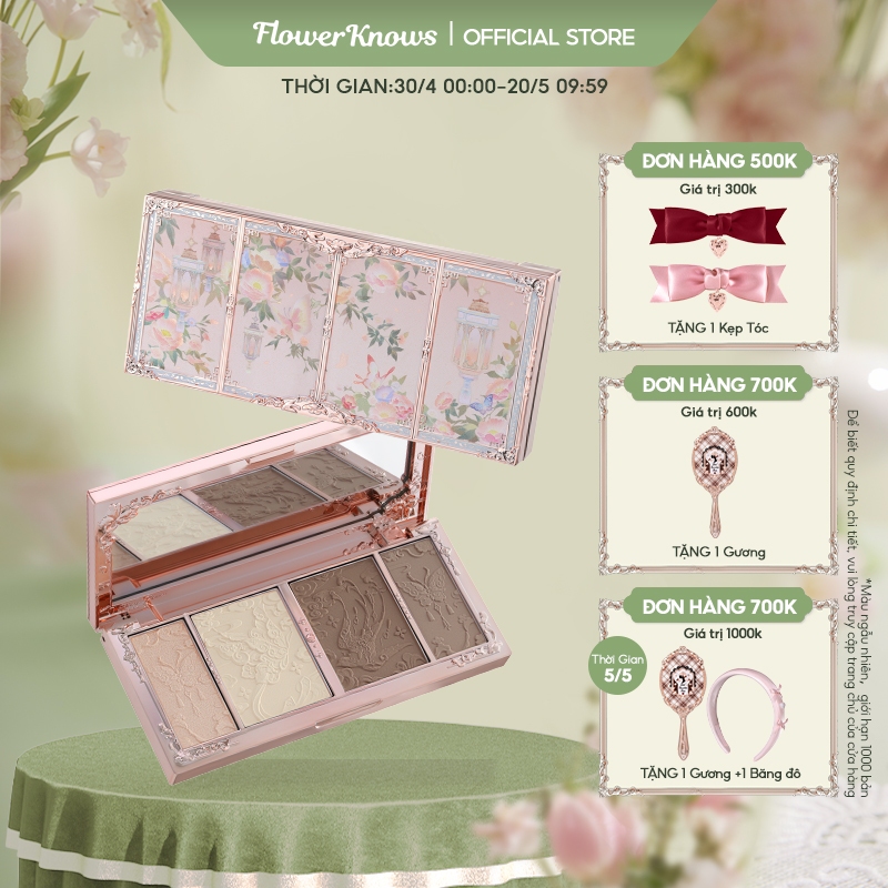 Ảnh Flower Knows Butterfly Cloud Collar Collection Phấn Bắt Sáng 16g 1