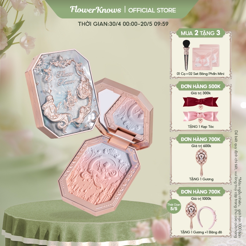 Ảnh Phấn má hồng FLOWER KNOWS 5g họa tiết nàng tiên cá độc đáo sáng tạo 1