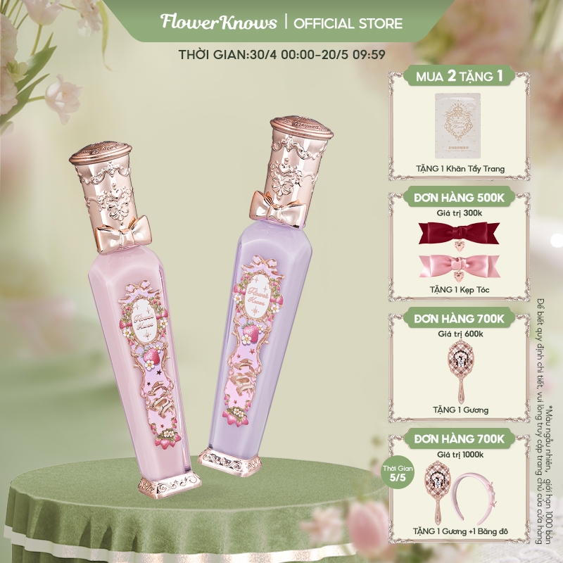 Ảnh Son bóng phát sáng FLOWER KNOWS Strawberry Rococo 3.5 ml lâu trôi 1