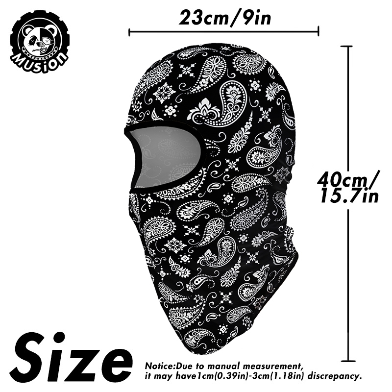 Musion Balaclava thiết kế thể thao Bộ combo trùm mặt đa năng chống nắng chuyên dụng cho đua xe và leo núi