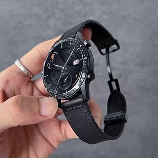 Dây da cho Huawei Watch GT 6 / 5 / 4 / 3 / 2 pro GT runner 41mm 42mm 43mm 46mm Dây đeo đồng hồ thông minh từ tính