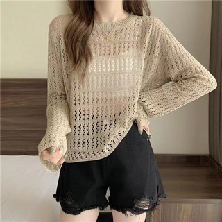 Áo Thun Nữ Dài Tay Cổ Tròn Thời Trang Hàn Quốc