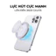 Ốp Điện Thoại Trong Suốt Có Vòng Đỡ Kim Loại Hít Nam Châm Có Thể Gập Gọn Cho iPhone 14 15 16 Pro Max