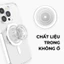 Ốp Điện Thoại Trong Suốt Có Vòng Đỡ Kim Loại Hít Nam Châm Có Thể Gập Gọn Cho iPhone 14 15 16 Pro Max