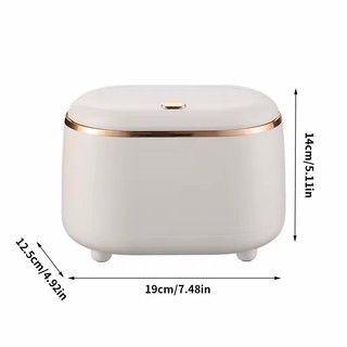 2.5L Mini Thùng Rác Có Thể Ánh Sáng Cao Cấp Nhựa Bấm Loại Chất Thải Thu Phòng Ngủ Mặt Bàn Bom Bao Nhỏ Lưu Trữ Xô
