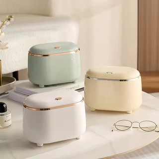 2.5L Mini Thùng Rác Có Thể Ánh Sáng Cao Cấp Nhựa Bấm Loại Chất Thải Thu Phòng Ngủ Mặt Bàn Bom Bao Nhỏ Lưu Trữ Xô
