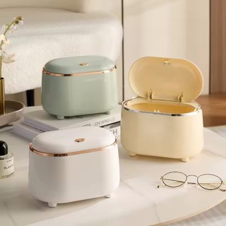 2.5L Mini Thùng Rác Có Thể Ánh Sáng Cao Cấp Nhựa Bấm Loại Chất Thải Thu Phòng Ngủ Mặt Bàn Bom Bao Nhỏ Lưu Trữ Xô