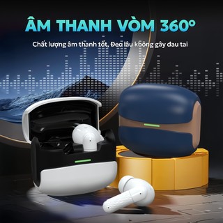 X6 Mới Nhất ENC Tai Nghe [2 Quà tặng] 1 Nhãn dán hoạt hình+1 Bao tay chơi game, Thiết kế viên nang không gian, Âm thanh nổi cấp độ HiFi, Mic tích hợp chống nước IPX5, Giảm tiếng ồn