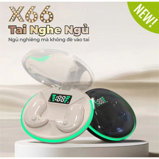 KY X66 Mới Nhất Tai Nhe Ngủ [2 Quà tặng] 1 Nhãn dán hoạt hình+1 Bao tay chơi game, Âm thanh nổi mức HiFi, Thiết kế chói sáng trong suốt, Chống nước IPX5, Giảm tiếng ồn ANC, Màn Hình Kỹ Thuật Số Thông Minh